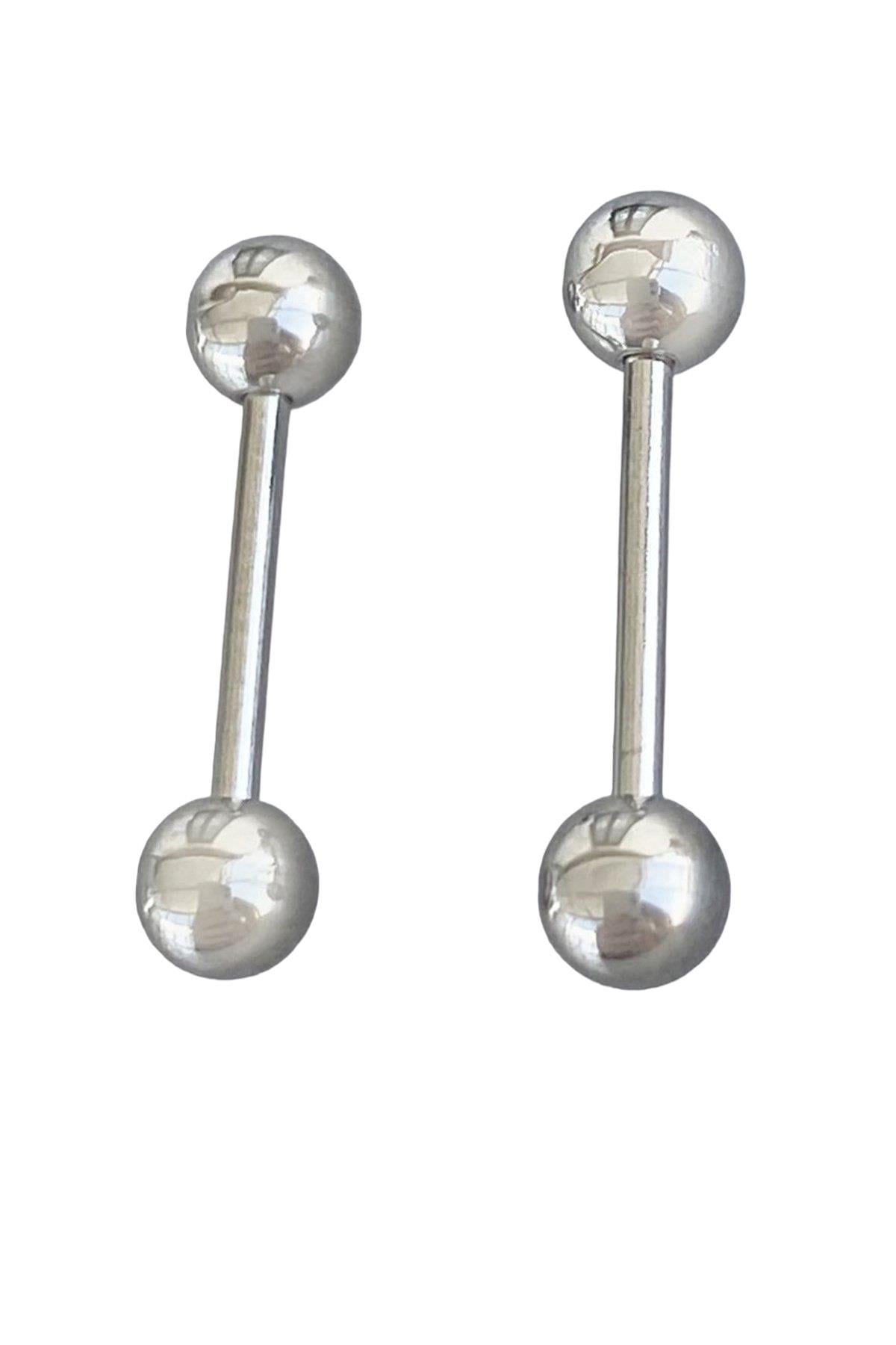 Silver Color Straight Bar Piercing