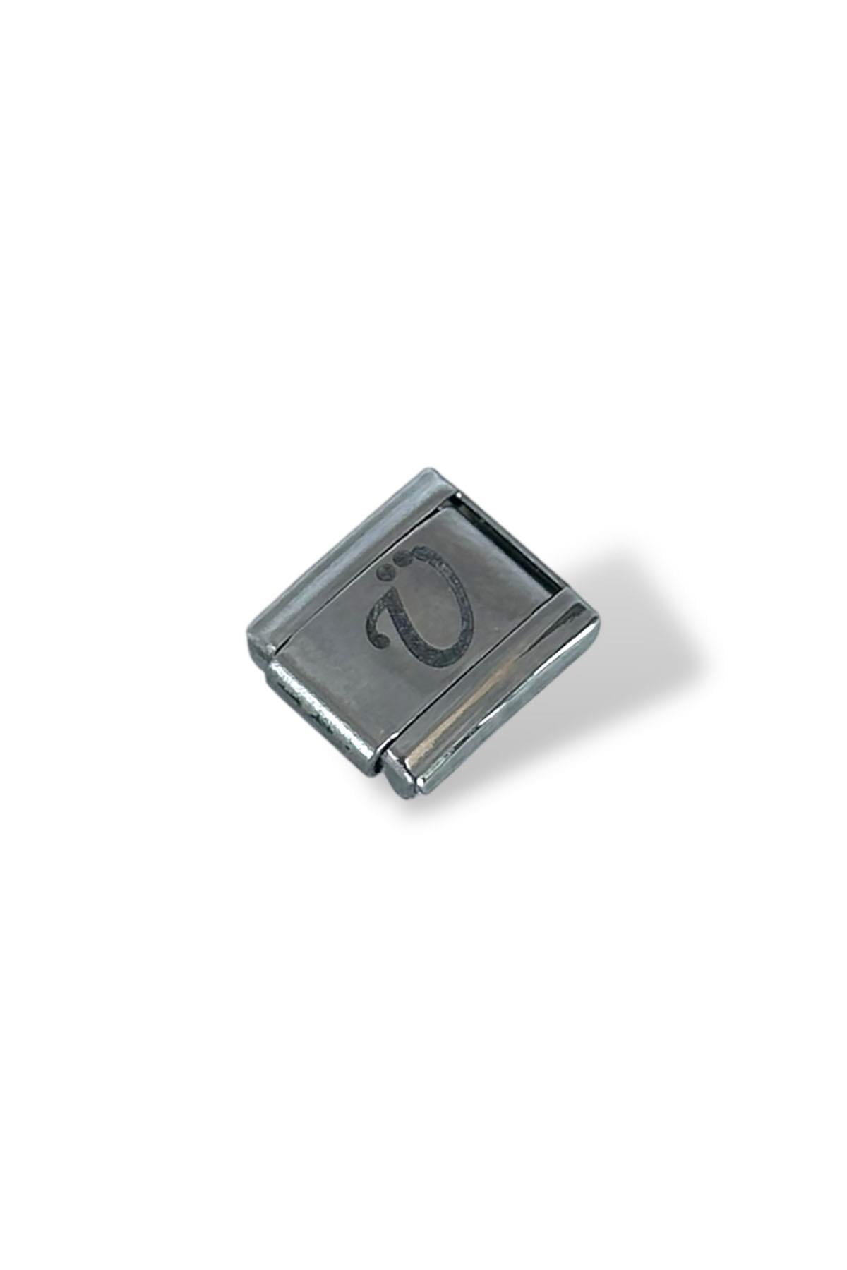 Gümüş Renk Ü Harfli Çelik Nomination Charm (Tek)