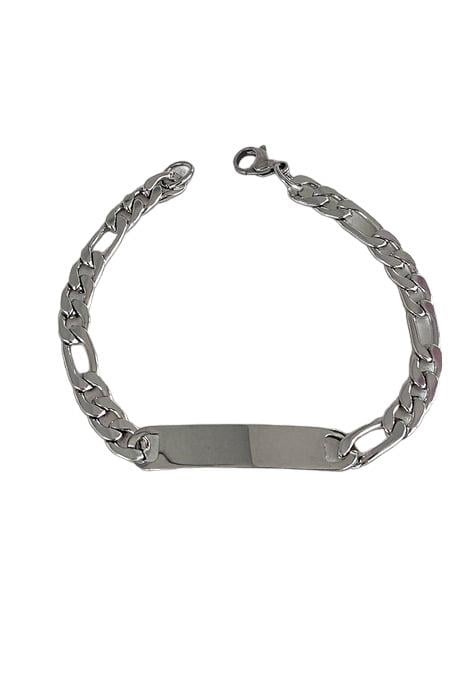 Gümüş Renk Zincir Erkek Çelik Bileklik
