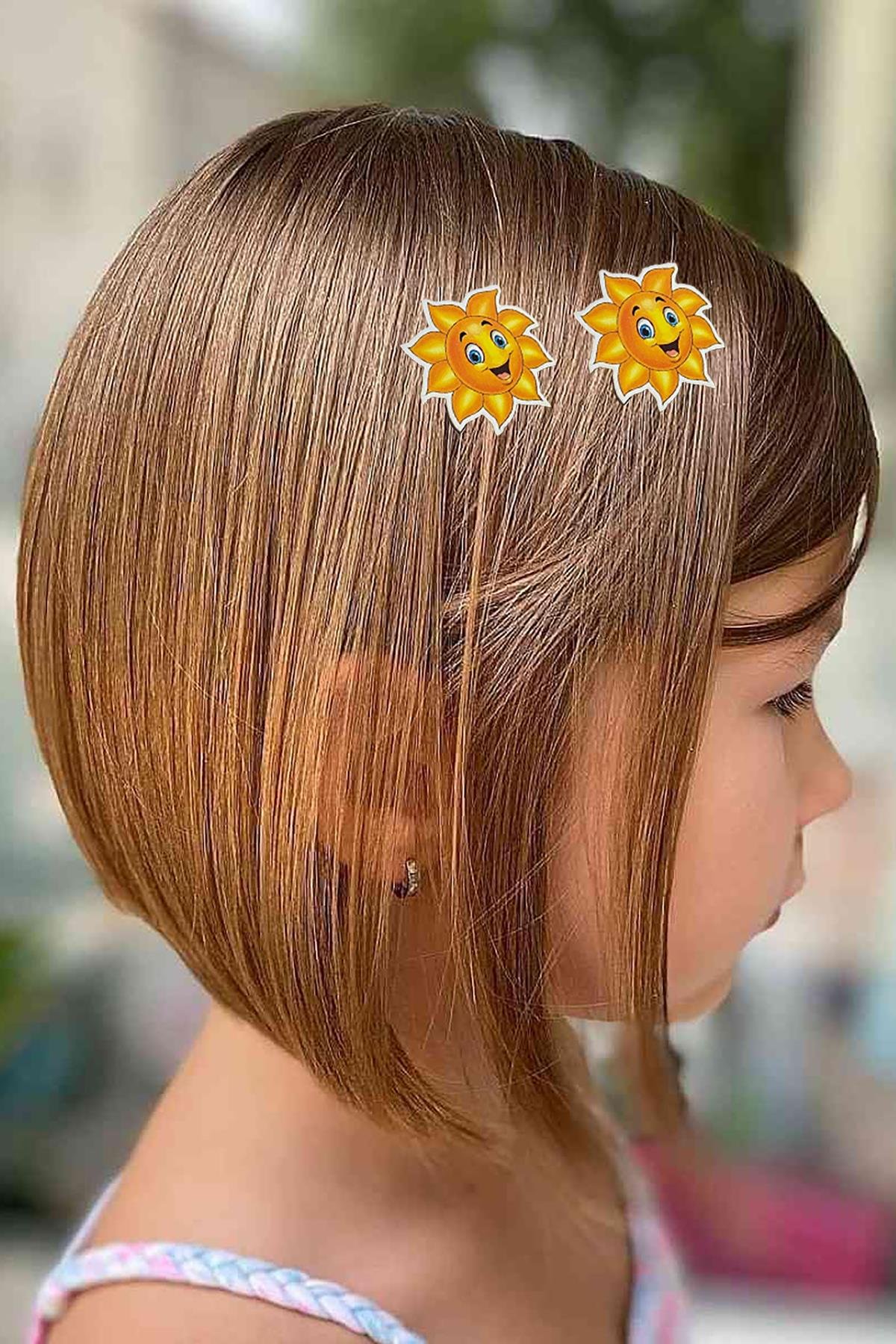 İkili Güneş Figürlü Çocuk Pens Toka Set