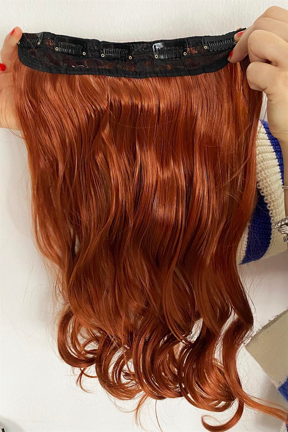 Isıya Dayanıklı Yarım Ay Saç Bakır / 70Cm / Dalgalı / 140Gr (4#)