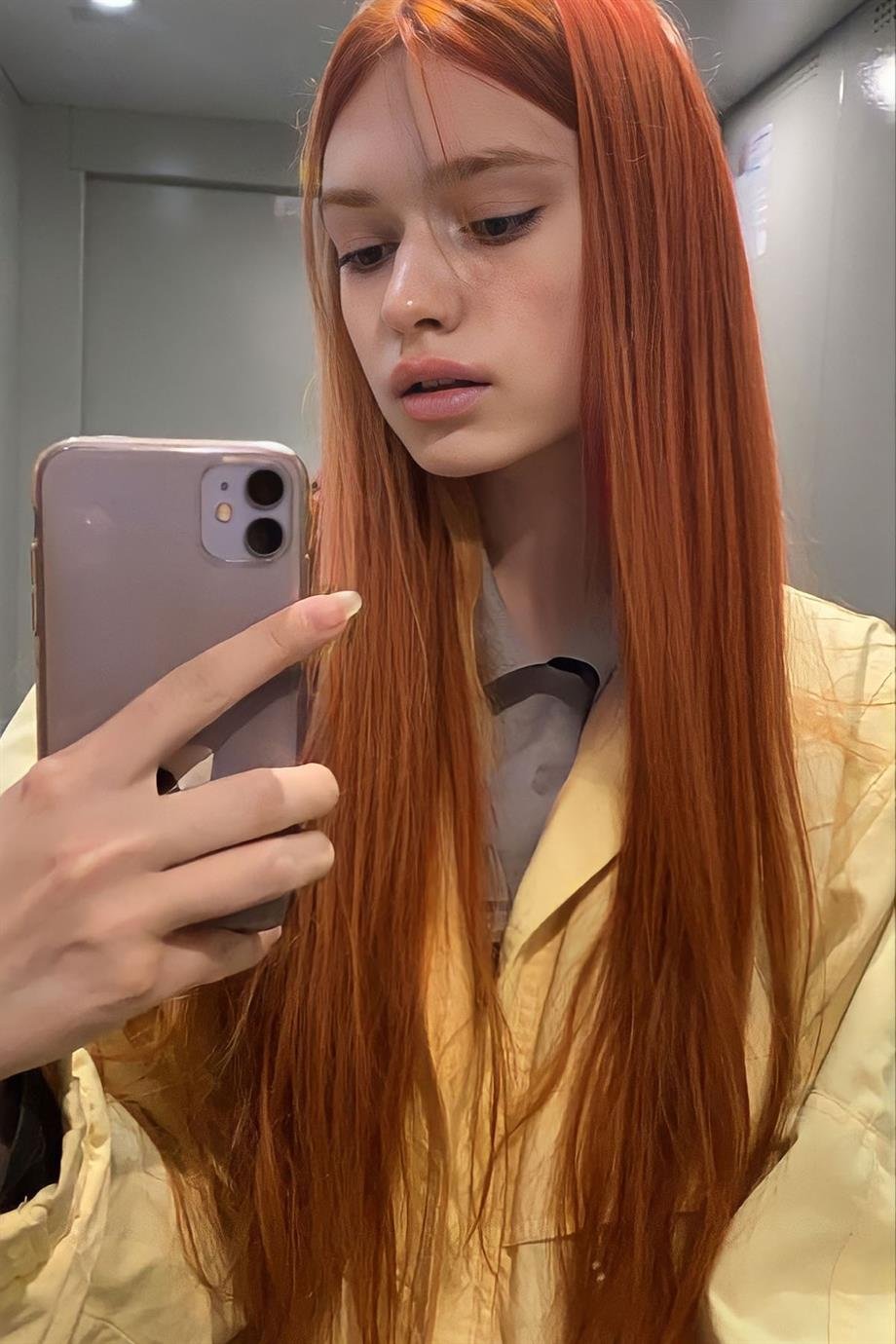 Isıya Dayanıklı Yarım Ay Saç Çıt Çıt / Düz / Bakır / 70Cm / 140Gr (4#)