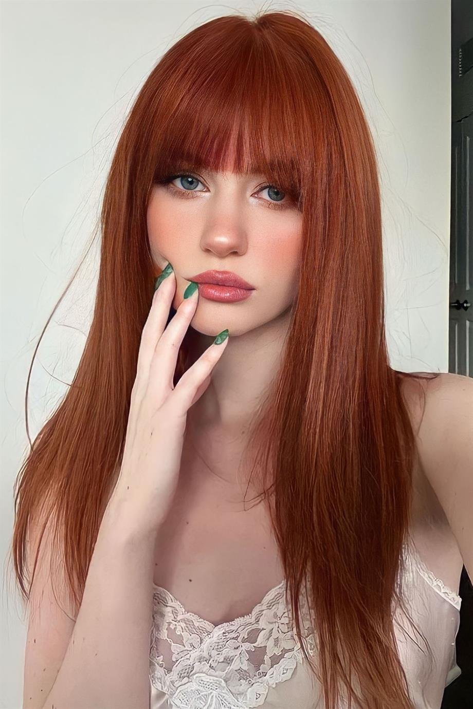 Isıya Dayanıklı Yarım Ay Saç Çıt Çıt / Düz / Bakır / 70Cm / 140Gr (4#)