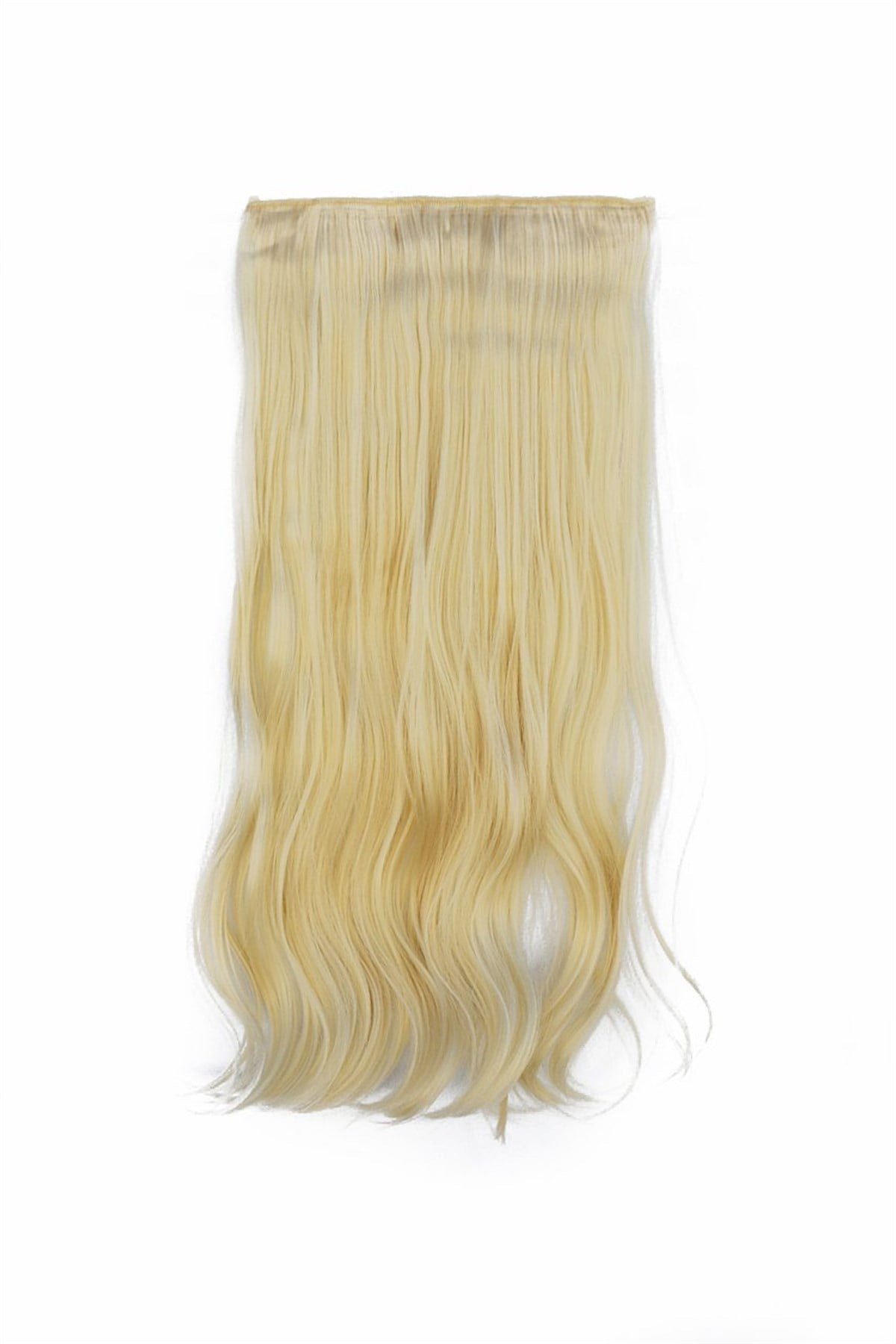 Isıya Dayanıklı Yarımay Çıt Çıt Saç - 613A - Küllü Sarı - Dalgalı - 60 Cm - 110 Gr