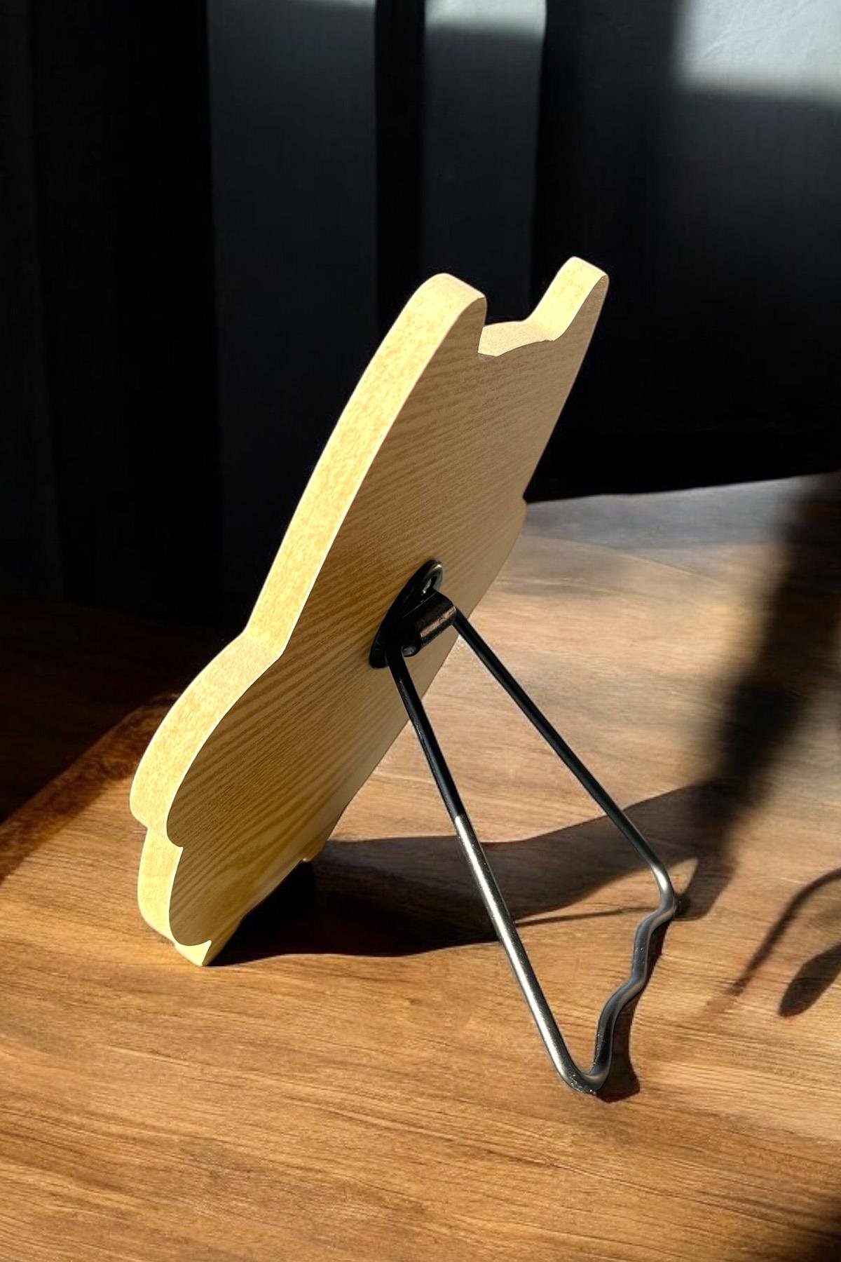 Kahverengi Kedi Figürlü Masa Aynası