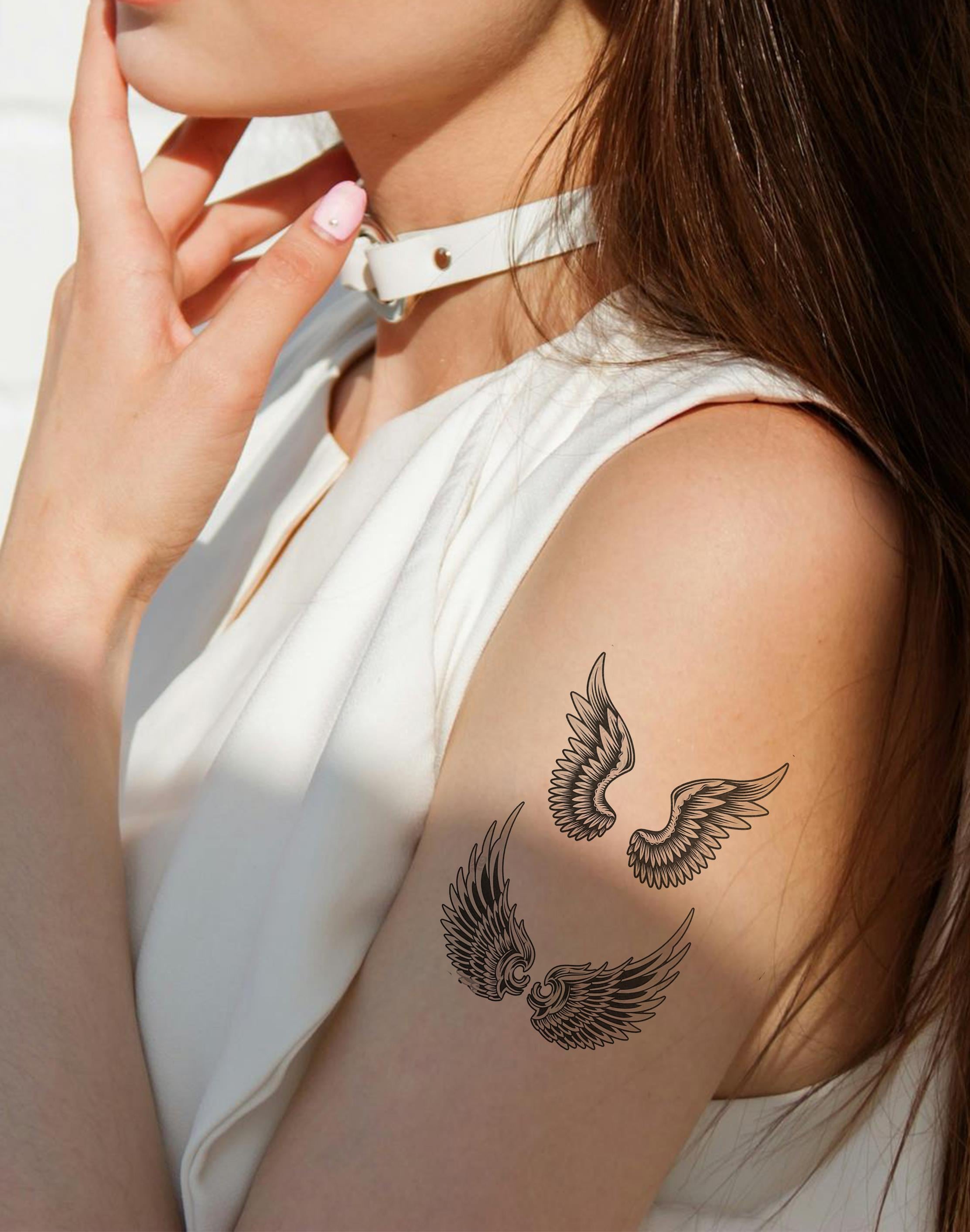 Kanat Figürlü Geçici Dövme Tattoo