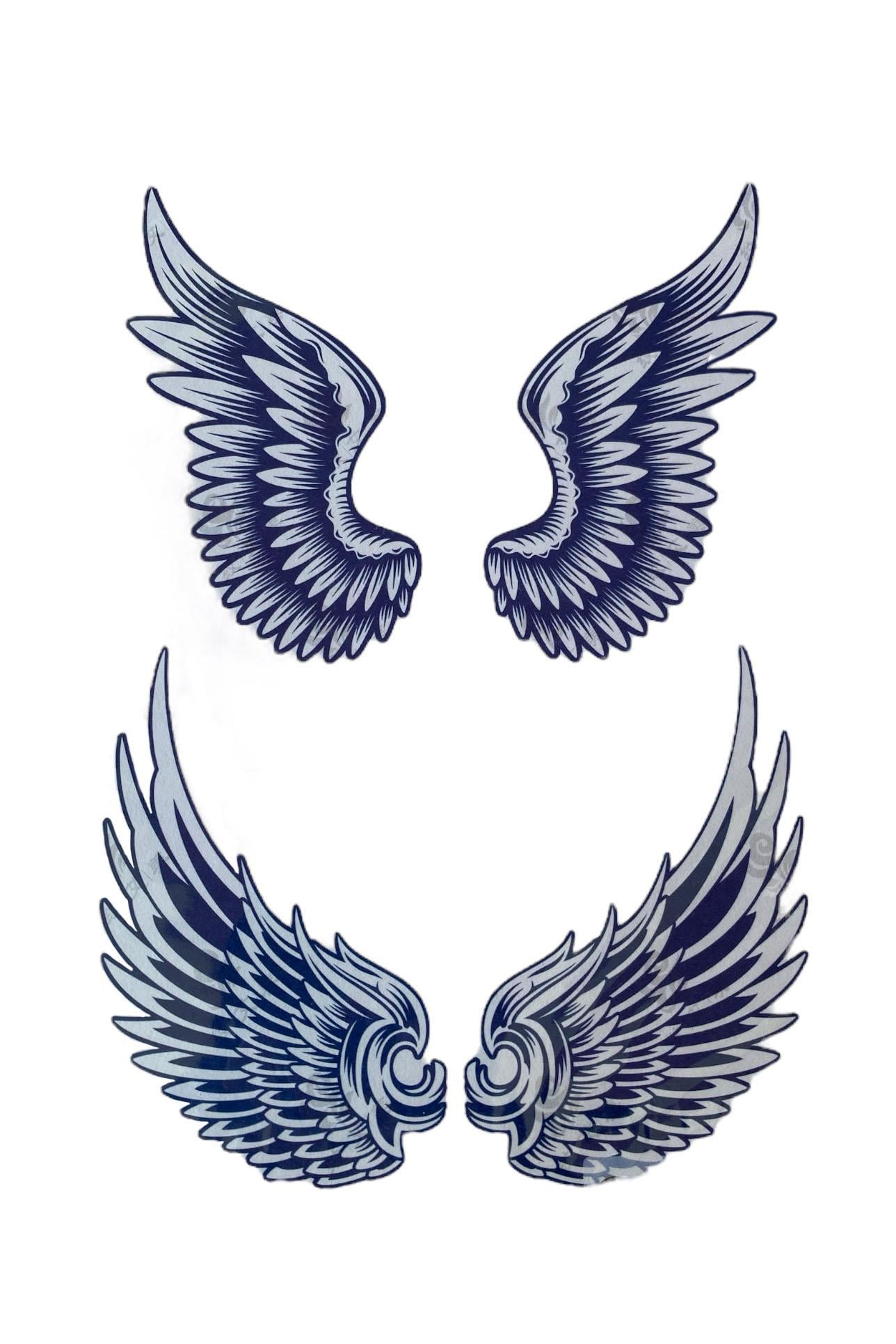 Kanat Figürlü Geçici Dövme Tattoo