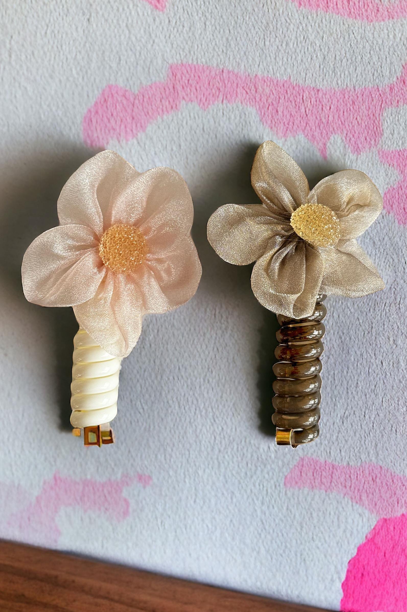 Karışık Renk 2´li Taş Detaylı Yaylı Spiral Toka