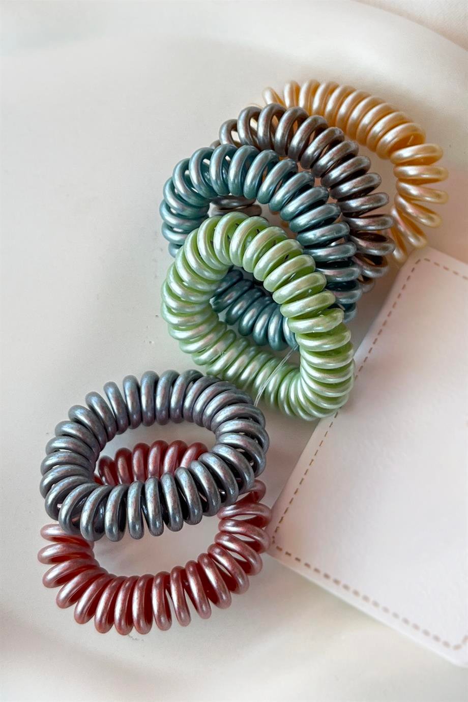 Karışık Renk 6'lı Helezon Toka