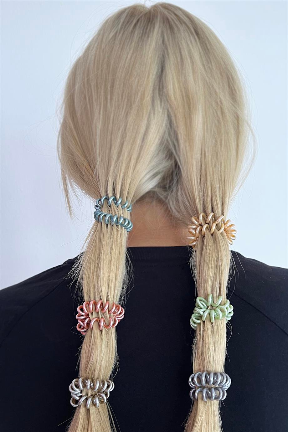 Karışık Renk 6'lı Helezon Toka