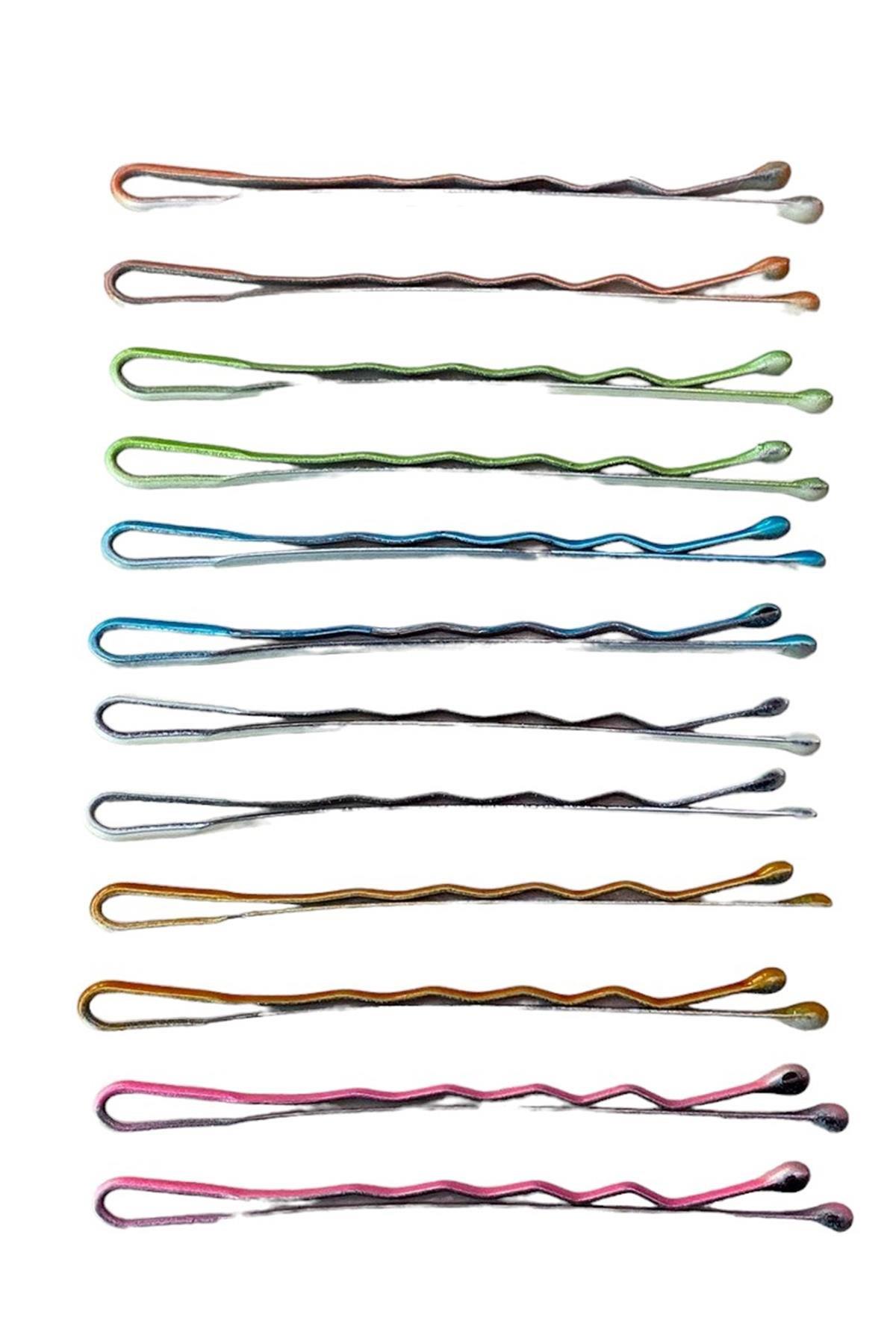 Karışık Renk 6'lı Tel Toka Set