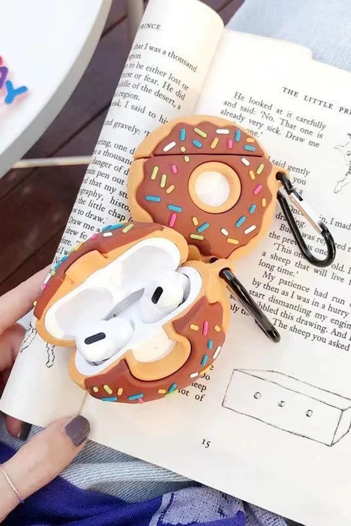 Karışık Renk Donat Figürlü Airpods Pro Kılıfı