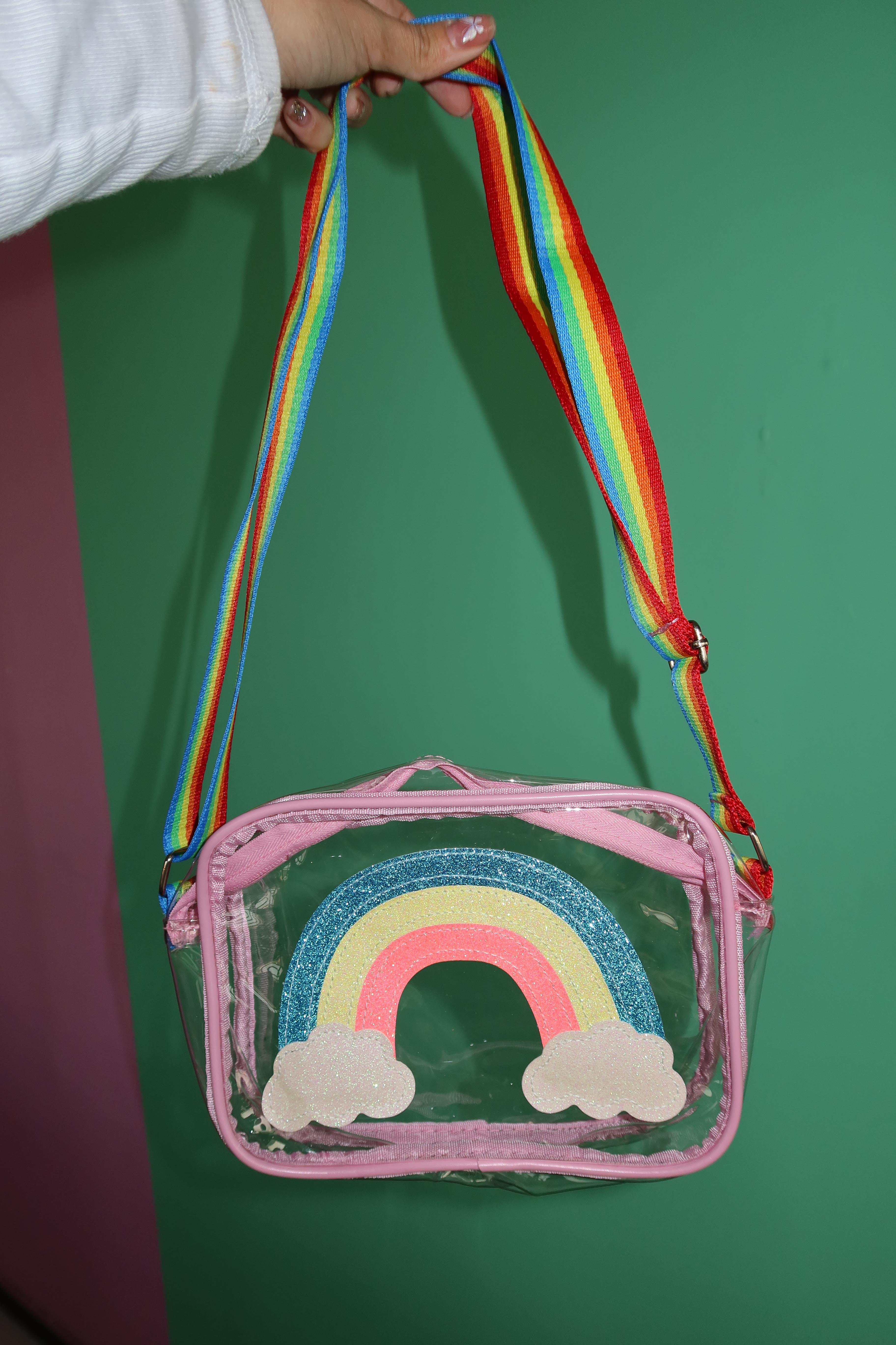 Karışık Renk Gökkuşağı Figürlü Çocuk Çanta