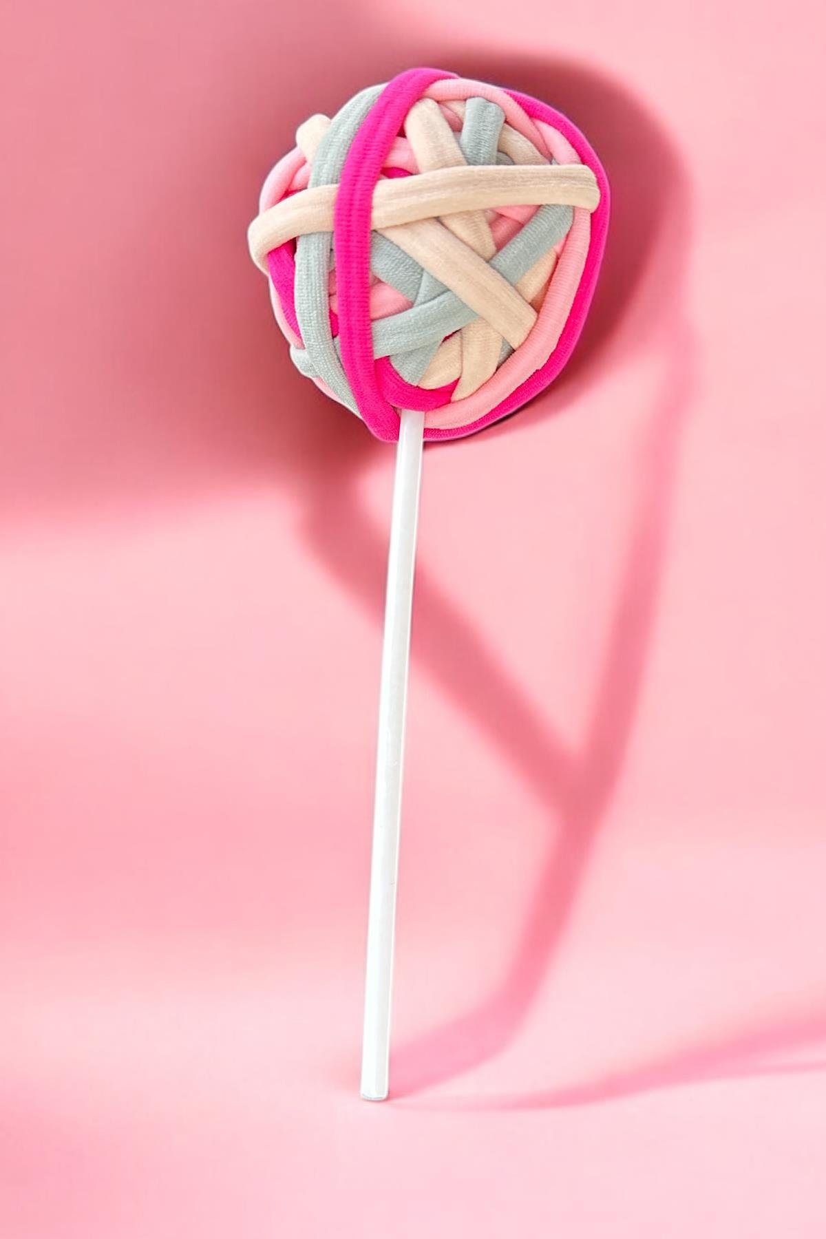 Karışık Renk Lolipop Figürlü Lastik Toka Set