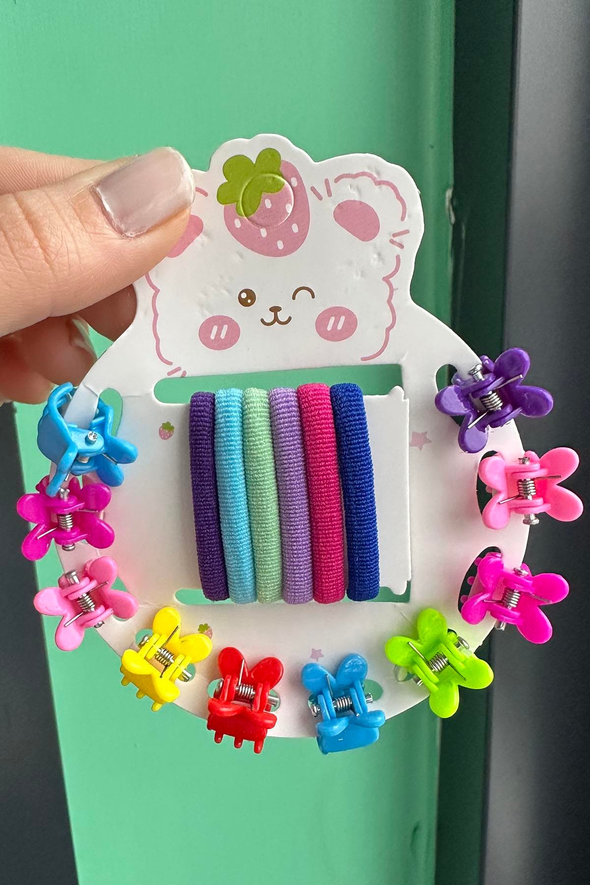 Karışık Renk Mandal Ve Havlu Toka Set