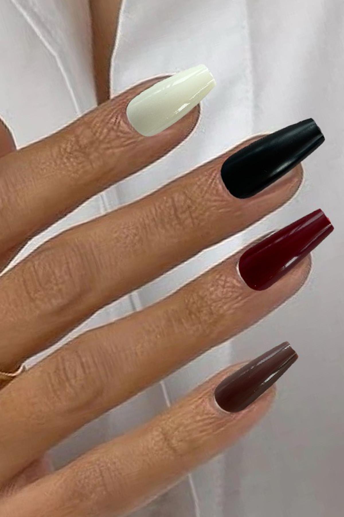 Karışık Renk Takma Tırnak Set