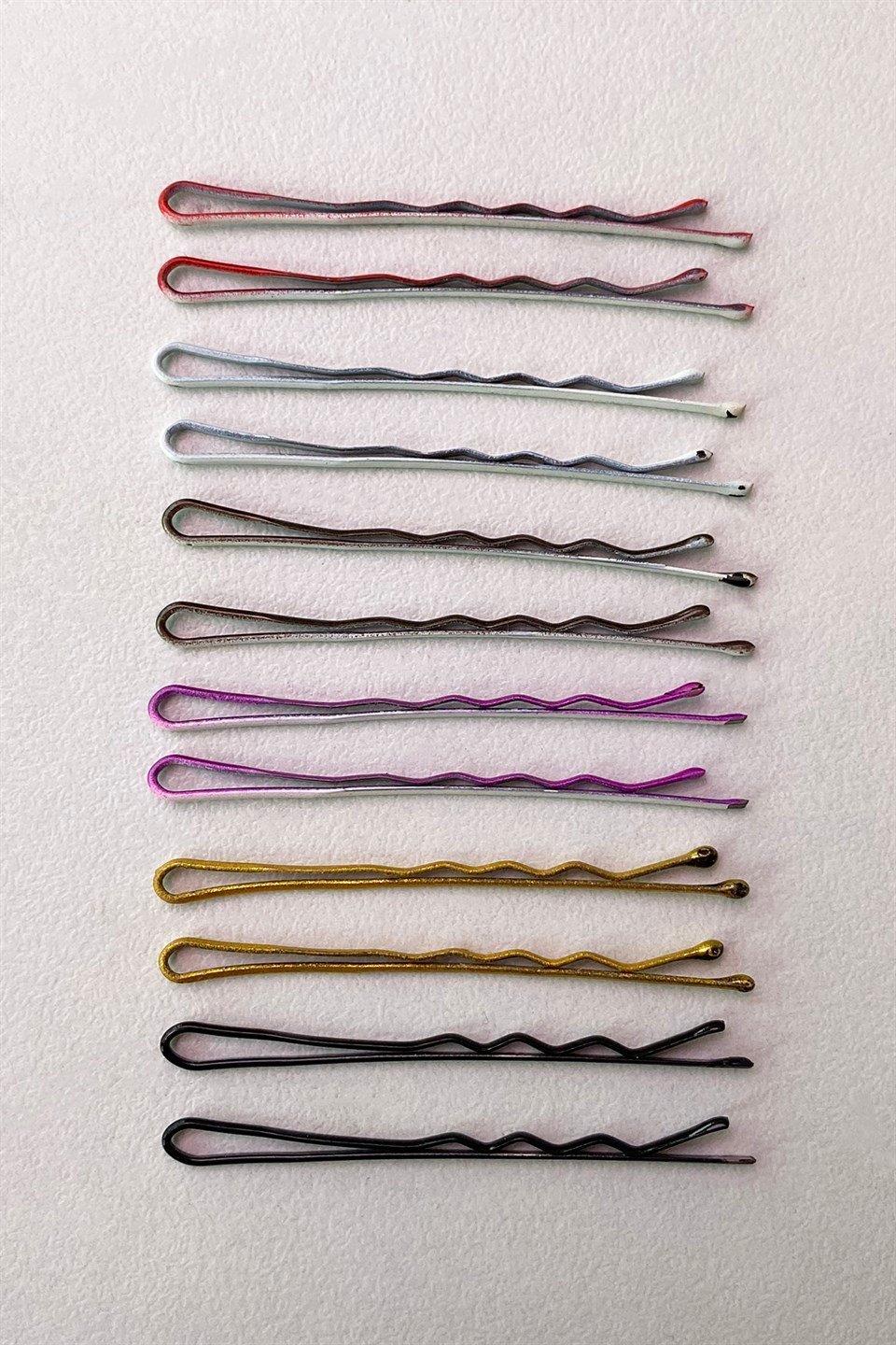 Karışık Renk Tel Toka Set