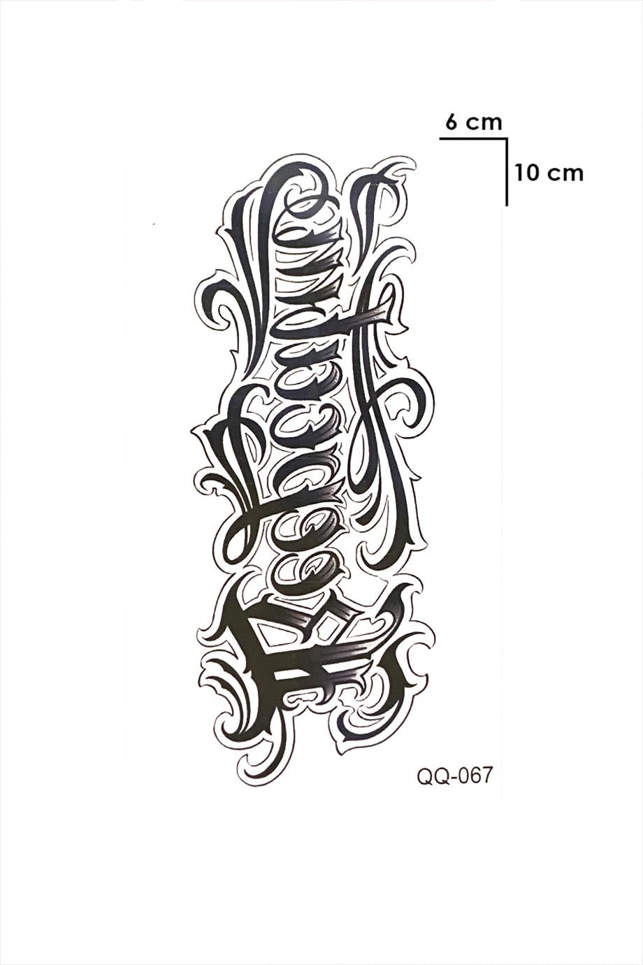 Keepcalm Yazılı Mini Dövme Tattoo