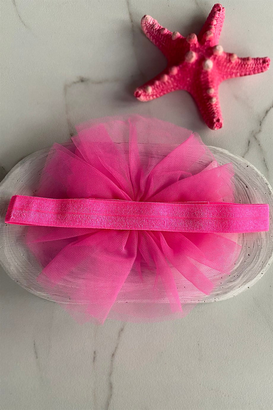 Koyu Pembe Renk Kanat Figürlü Çocuk Saç Bandı