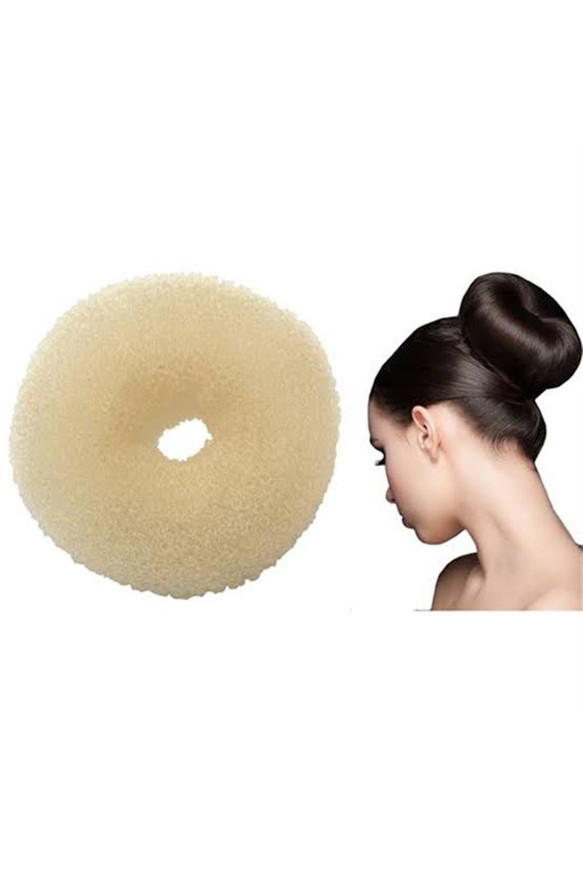 Krem Renk Sünger Topuz Tokası