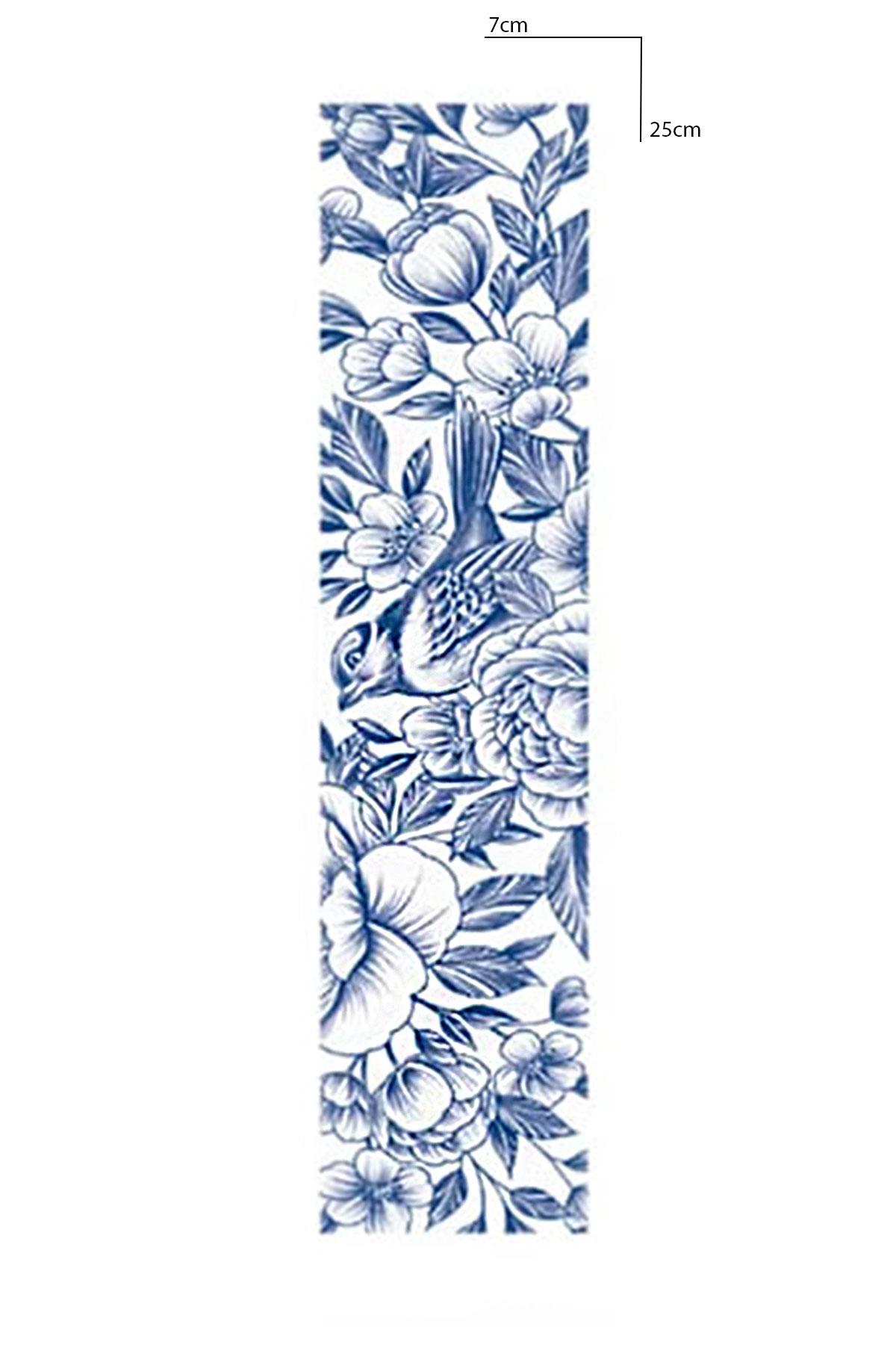 Kuş Figürlü 12 Saat Sonra Kararan Geçici Dövme Tattoo