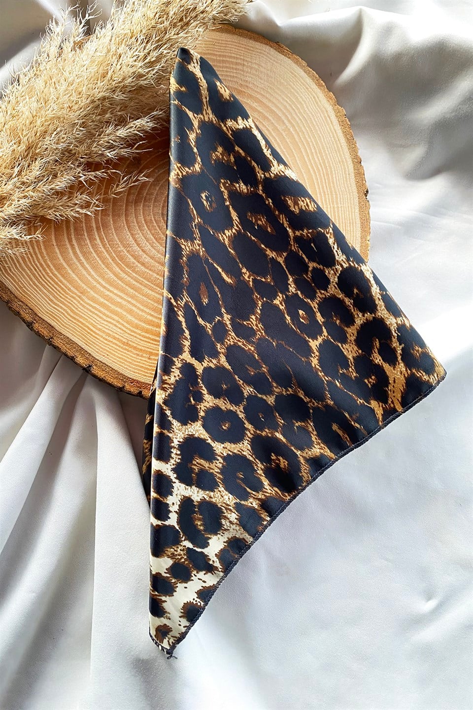 Leopar Desenli Fular
