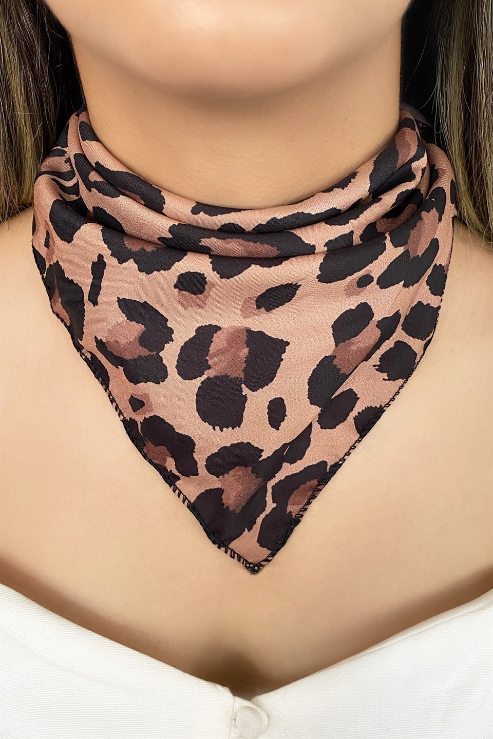 Leopar Desenli Fular