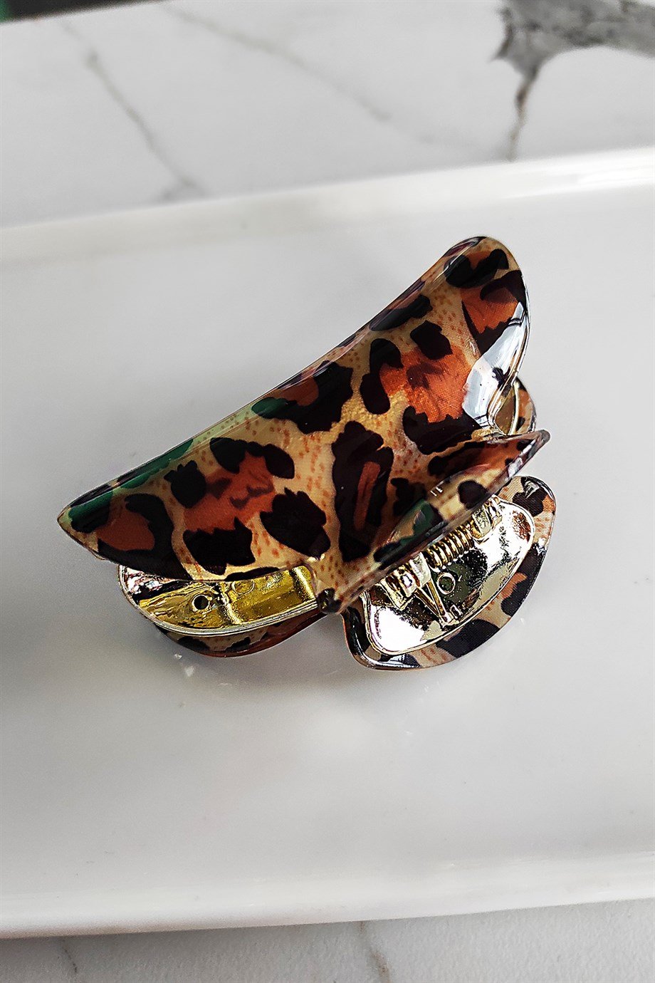 Leopar Desenli Mandal Toka