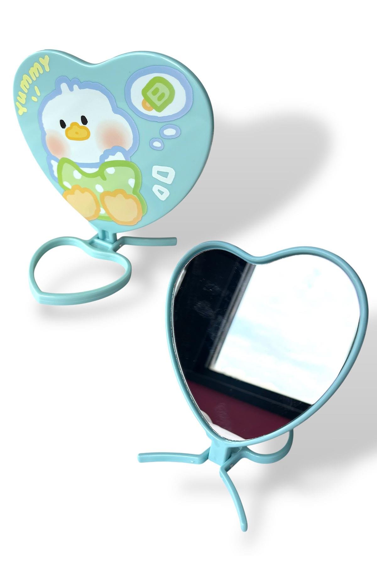 Mavi Ördek Figürlü Masa Aynası