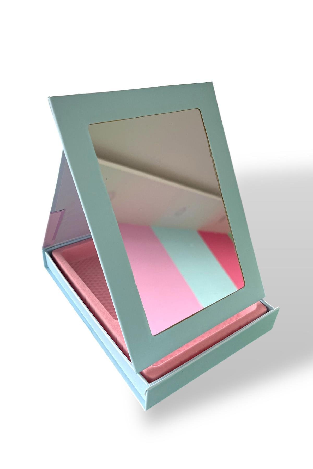 Mavi Renk Ayna Detaylı Takı Organizeri