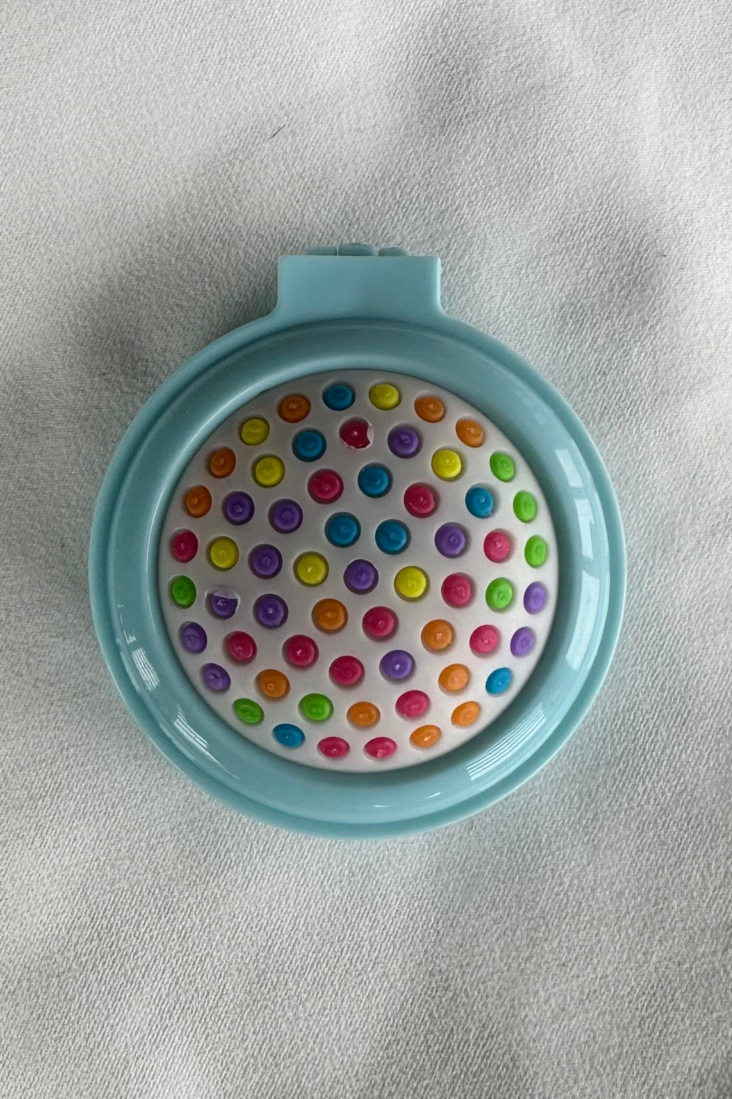 Mavi Renk Mini Boy Katlanır Çocuk Saç Tarama Fırçası/ Tarak