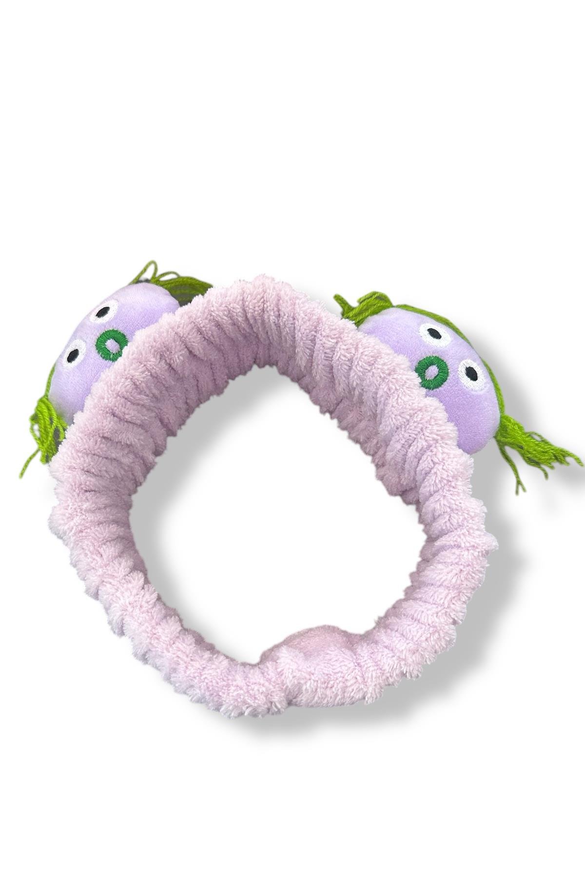 Mor Renk Canavar Figürlü Peluş Saç Bandı