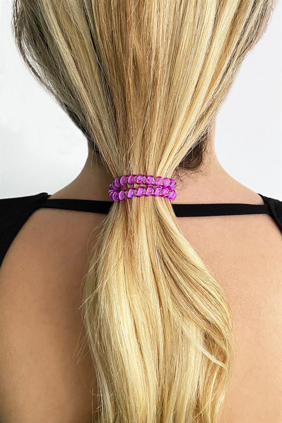 Mor Renk Kalpli Helezon Lastik Toka