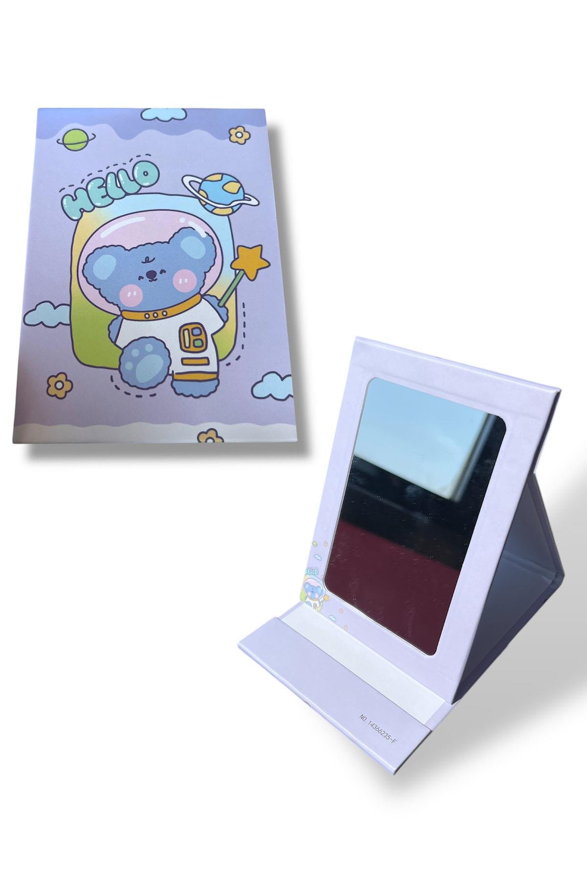 Mor Renk Karışık Figürlü Masa Aynası