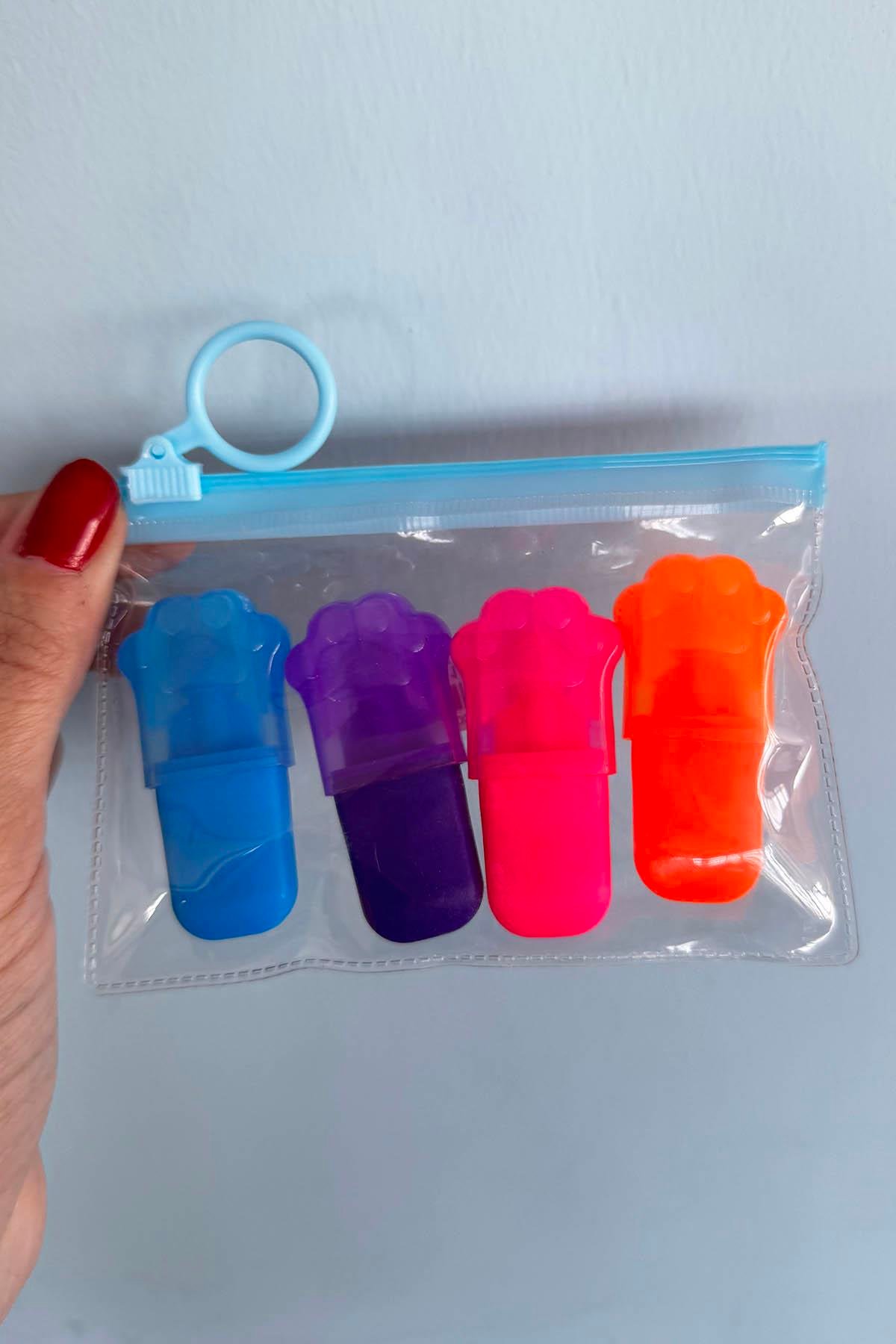 Pati Figürlü 4'lü Fosforlu Kalem Set