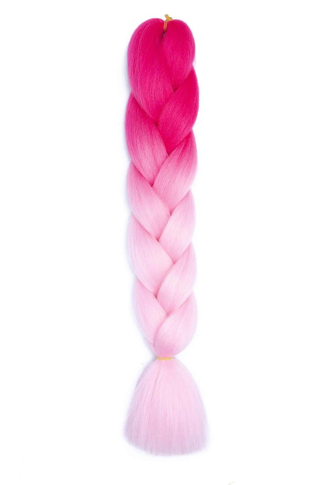 Pembe Renk Afrika Zenci Örgüsü Box Braid Sentetik Saç 60cm 100gr