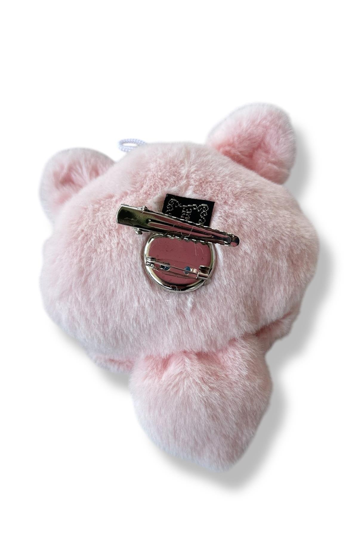 Pembe Renk Kedi Figürlü Yan Toka/ Broş