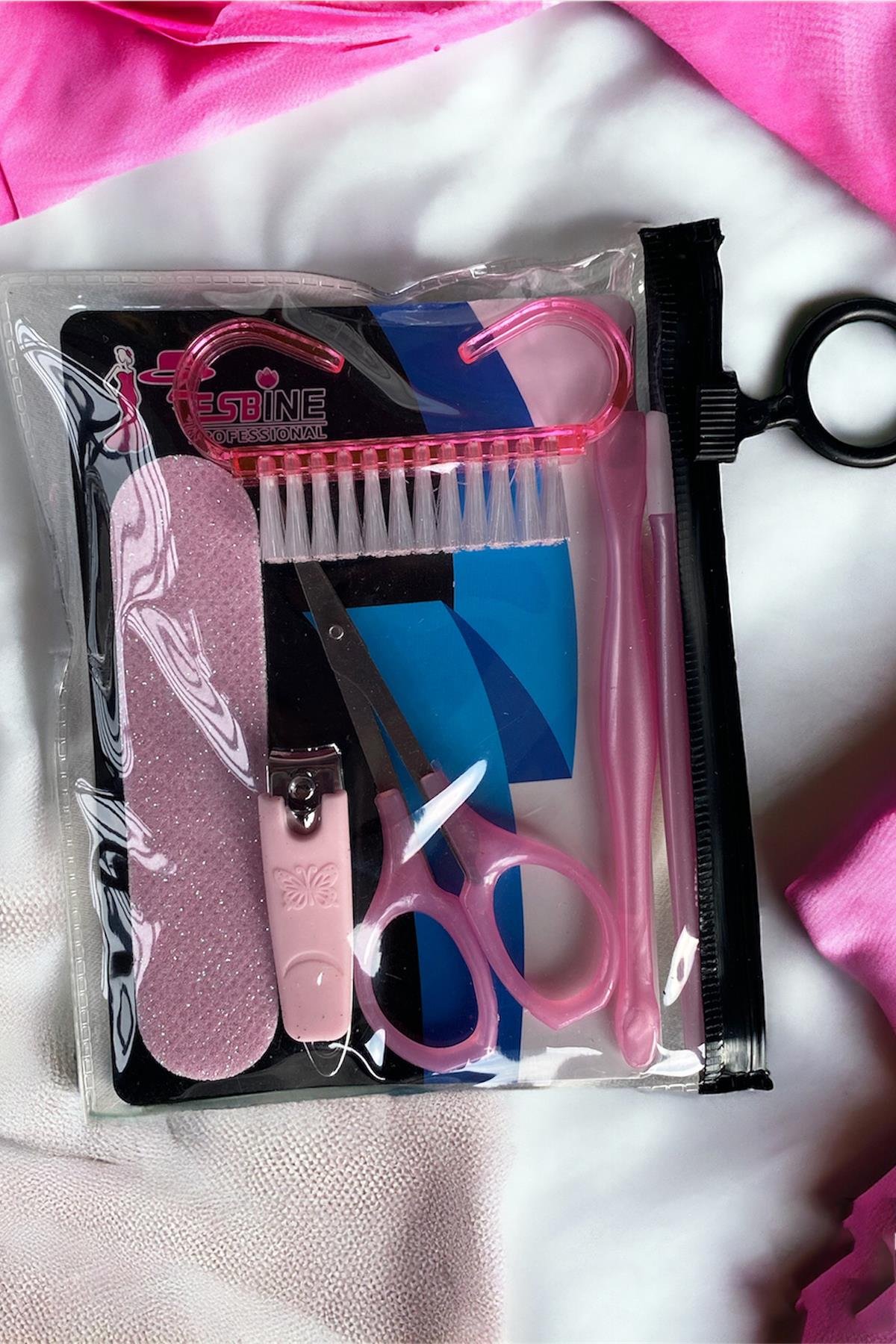 Pembe Renk Manikür Seti 