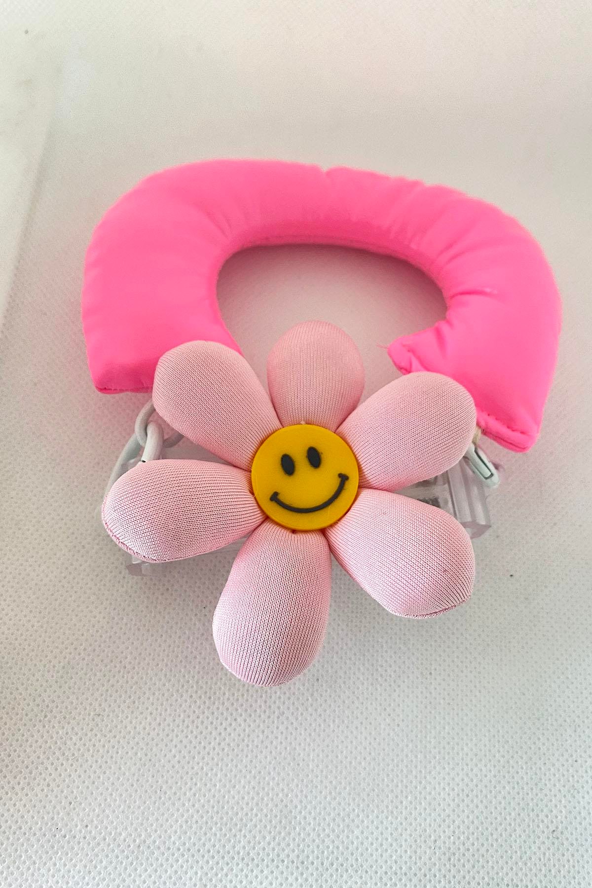 Pembe Renk Papatya Figürlü Telefon Aksesuarı