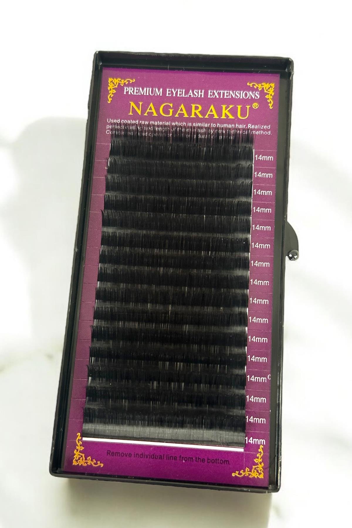 Saf İpek Kirpik 0.07 D Kıvrım 14 Mm