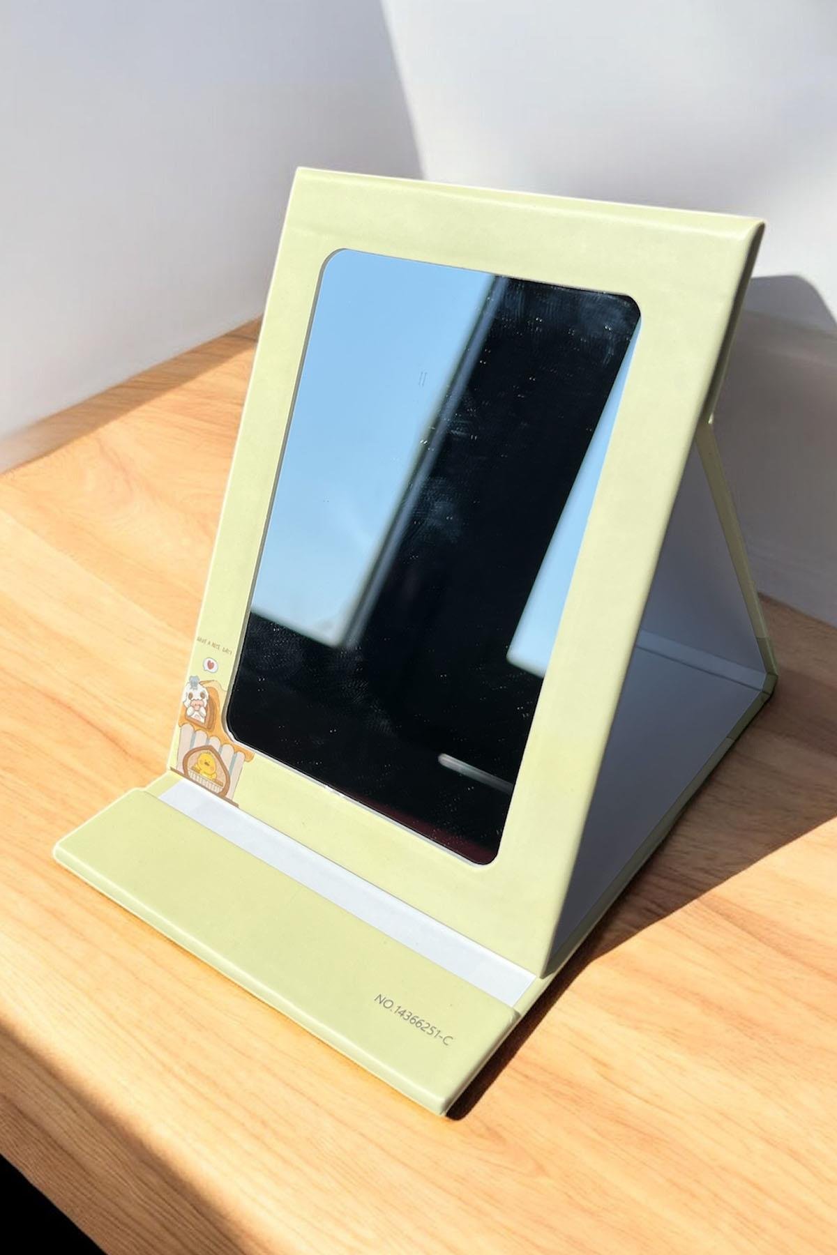 Sarı Renk Koyun Ve Çivciv Figürlü Masa Aynası