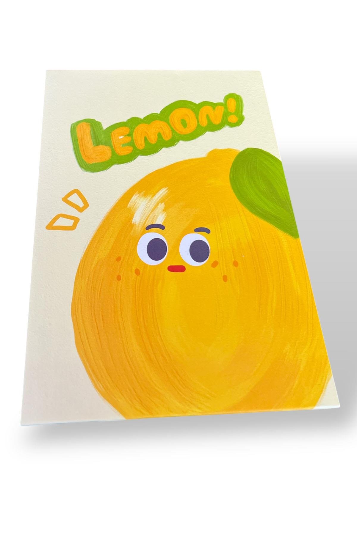 Sarı Renk Limon Figürlü Masa Aynası