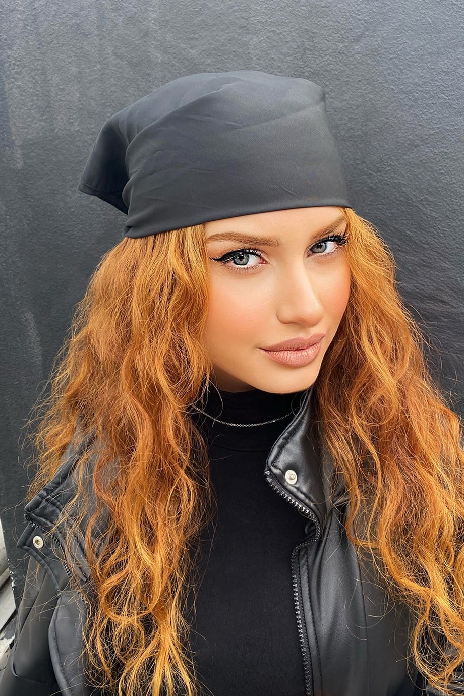 Siyah Renk Unisex Fular