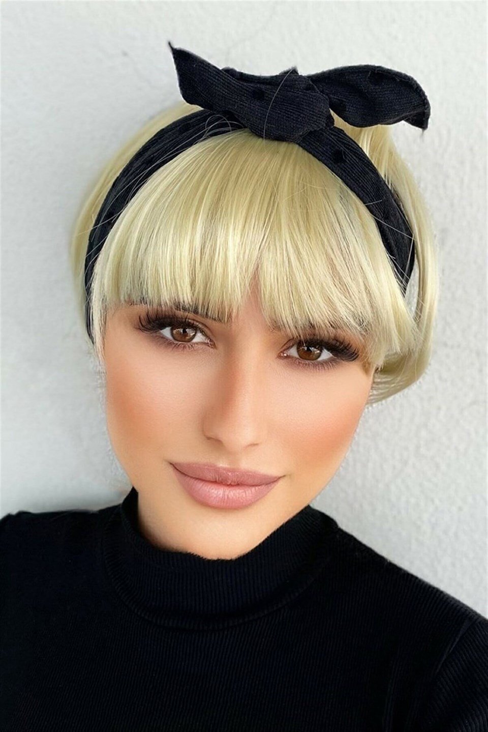 Takma Kahkül - Parlak Sarı - 613C #- Uzun Kenarlı