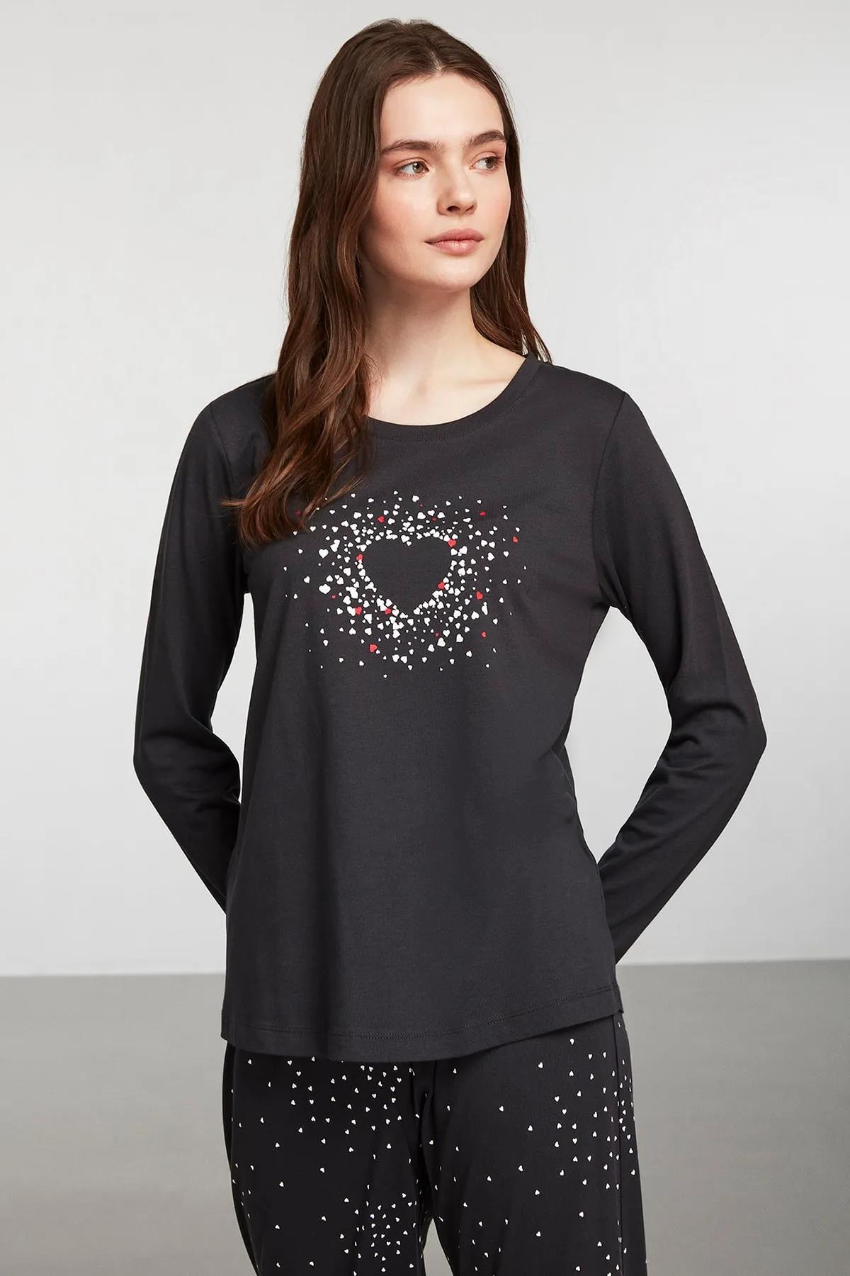 Catherines Pijama Takım Antrasit 1934PJTK