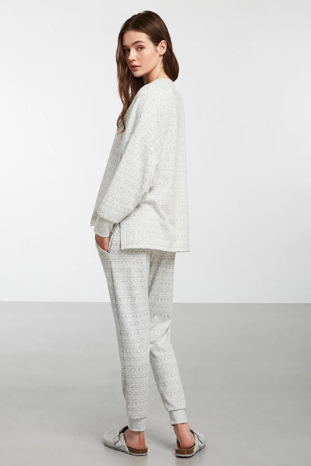 Catherines Pijama Takım Kar Desen 1932PJTK