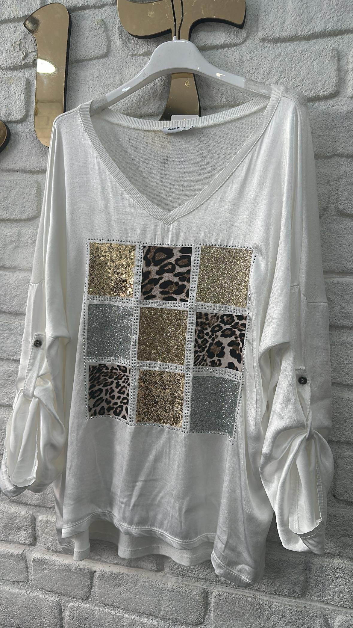  İthal Bluz Desen Leopar 