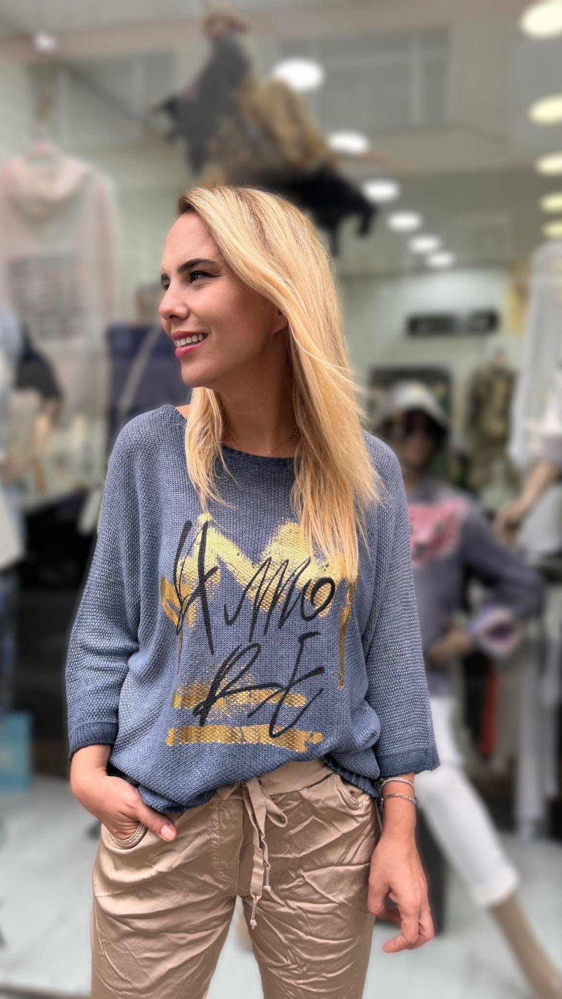  İthal Bluz Yazılı 