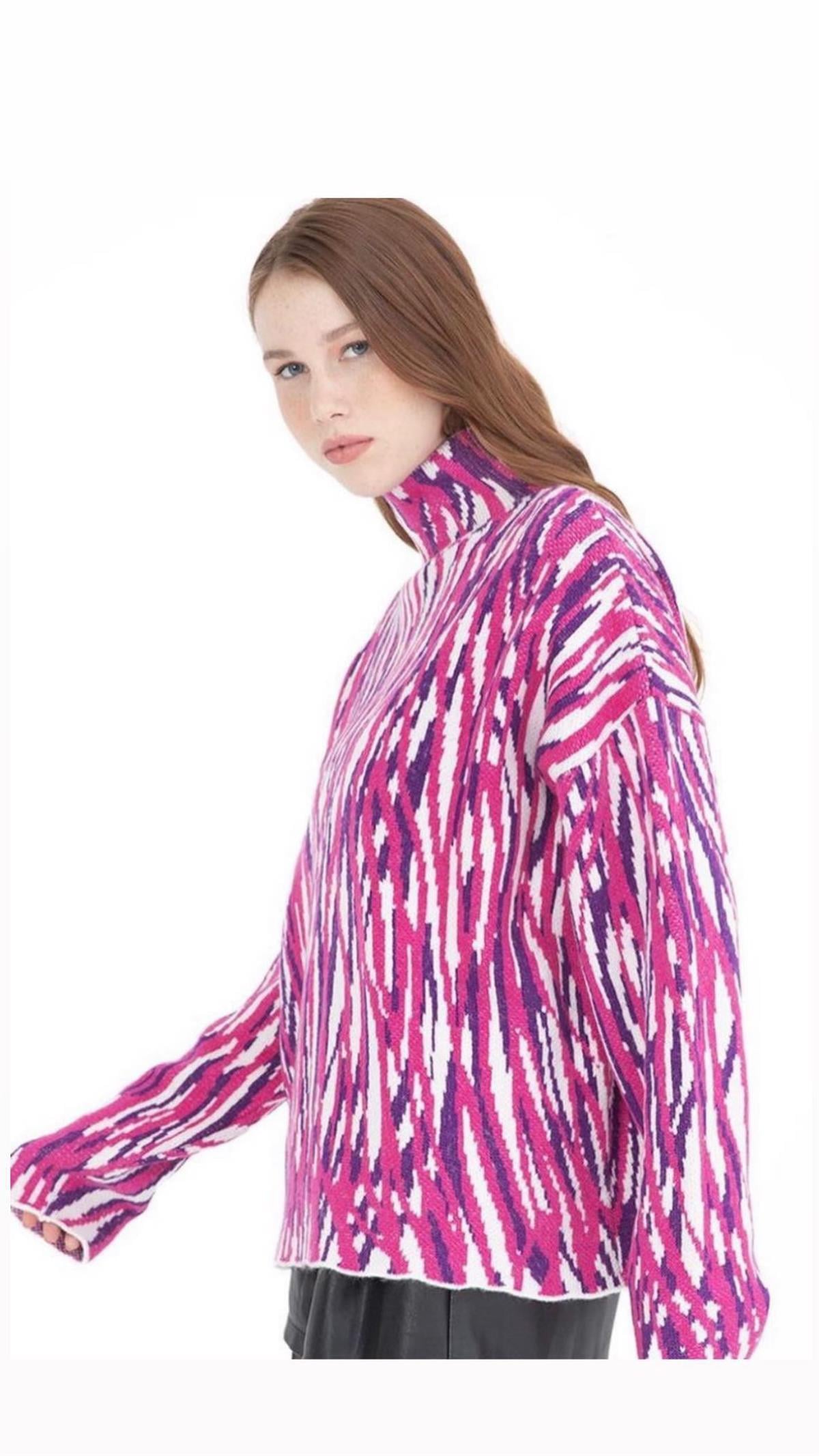  Triko Kazak Pembe