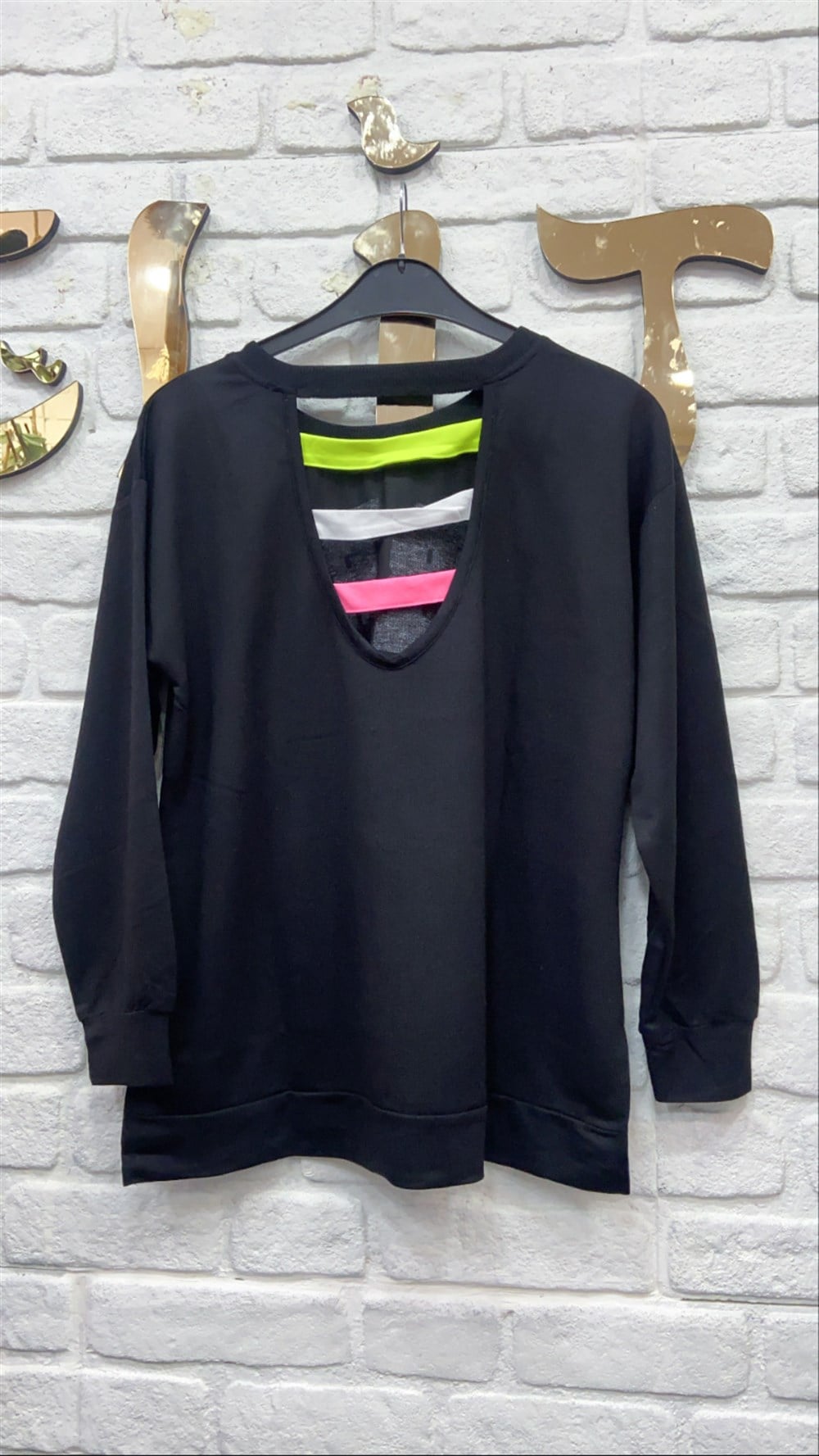 Arkası Bantlı Sweat